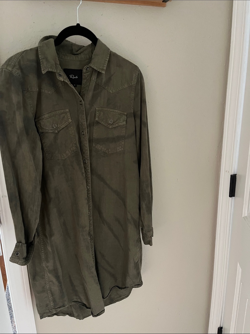 Rails Olive Green Casual Button-Down Shirt